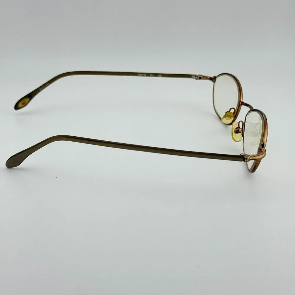 Saks Fifth Avenue Eyeglasses Frame S5A145-EP1 Unisex Gold Metal Oval 48-18 12208
